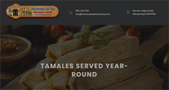 Desktop Screenshot of haciendadelriocantina.com